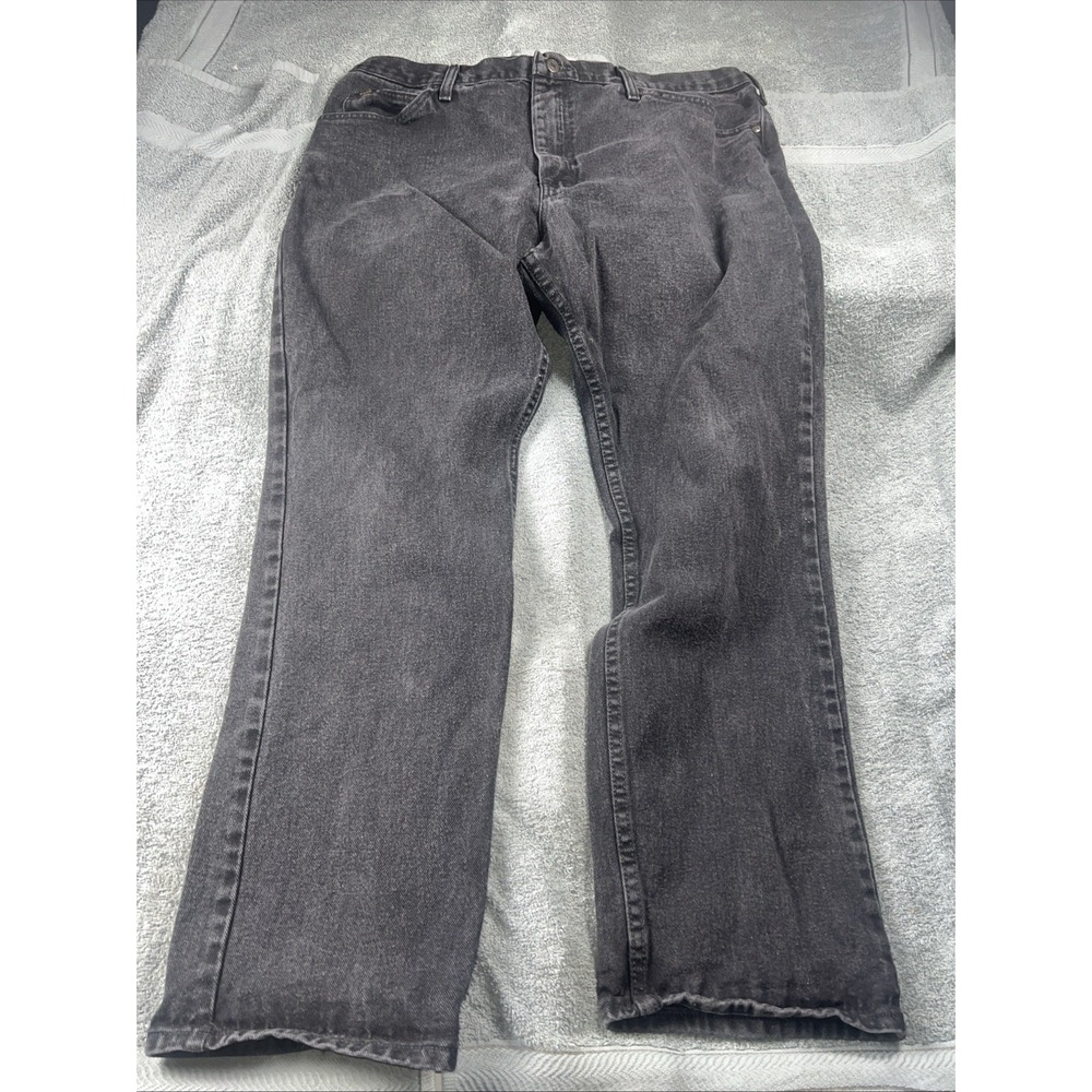 Lee‎ Regular Fit Jeans Mens 42X32 Black Straight Leg 100% Cotton
